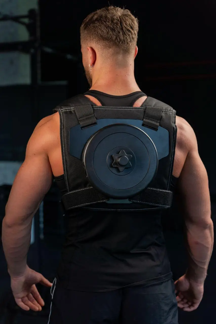 Жилет Megashape LITE с дисками 2 шт. по 5 кг полный вес 12 кг (CA10-01) - фото 3 Жилет Megashape LITE с дисками 2 шт. по 5 кг полный вес 12 кг (CA10-01) - фото 3