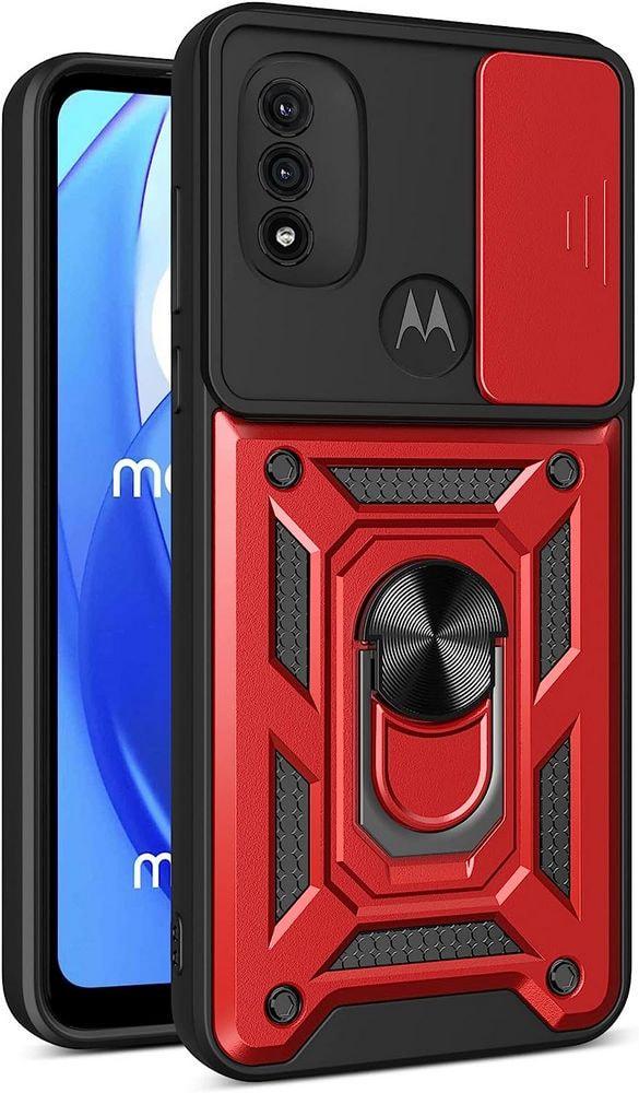 Чехол с защитой камеры 3DGuard Motorola E20 Red (32449-2D)