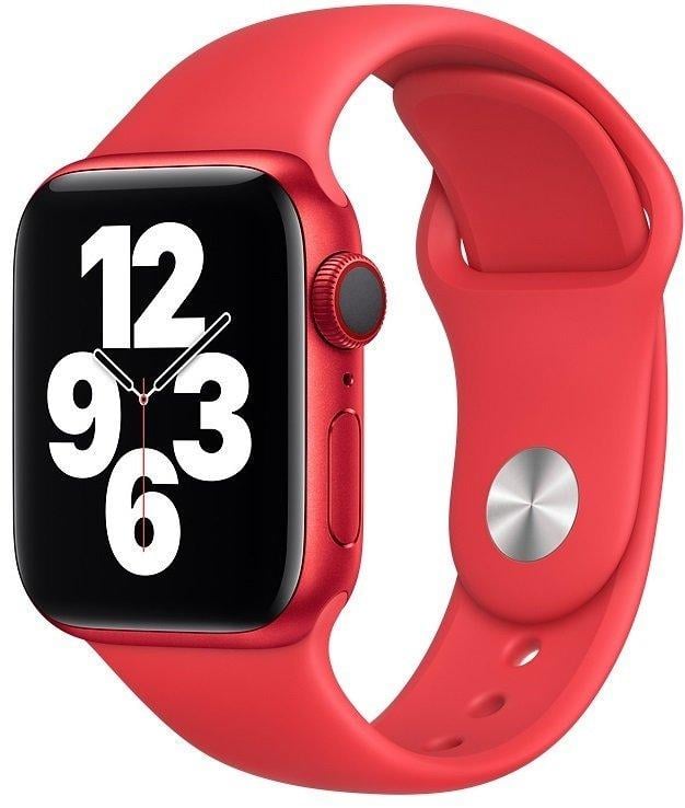 Ремінець DK для Apple Watch 42 мм Series 1/2/3 M/L Silicone Sport Band Red (05531)
