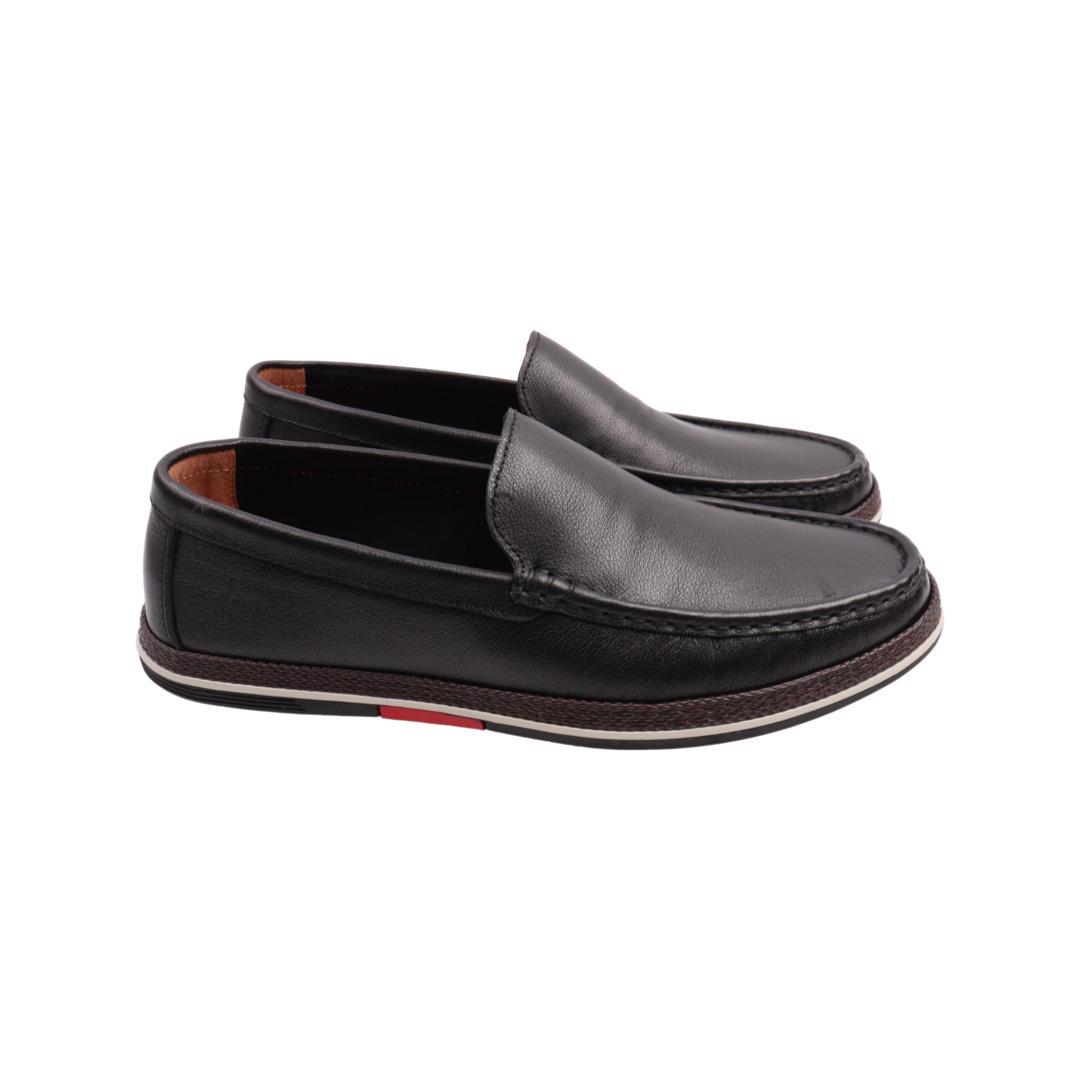 Туфли мужские Arees из кожи р. 43 Черный (135-22DTM)