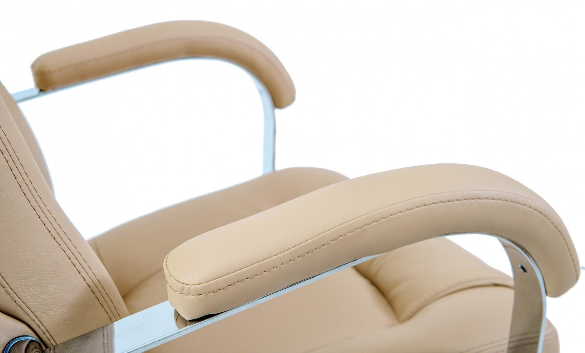 Крісло офісне комп'ютерне Alberto Boom 06 Хром М2 AnyFix Бежевий - фото 4 Крісло офісне комп'ютерне Alberto Boom 06 Хром М2 AnyFix Бежевий - фото 4