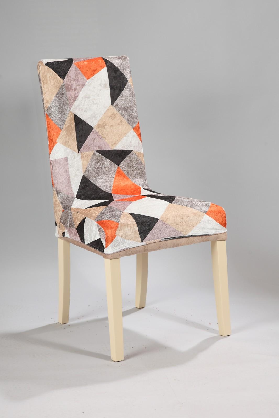 Чехол на стул натяжной со спинкой универсальный Терракотово-бежевый (2151544720) Чехол на стул натяжной со спинкой универсальный Терракотово-бежевый (2151544720)