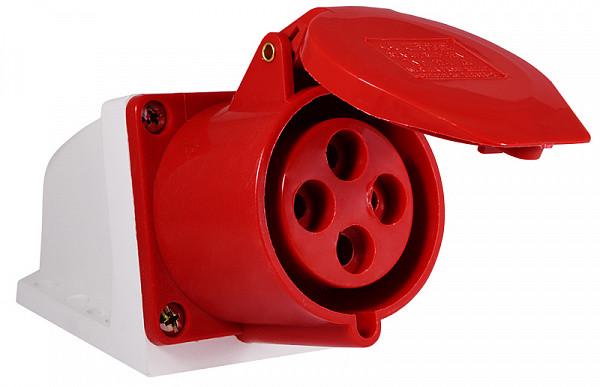 Розетка силовая накладная АСКО-УКРЕМ A0080040005 32А 3Р+РЕ