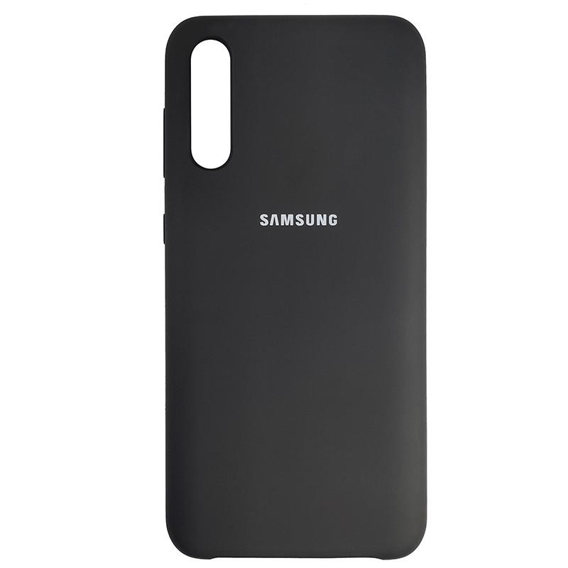 Чехол Silicone Case for Samsung A50 Black  (29caa1-255)