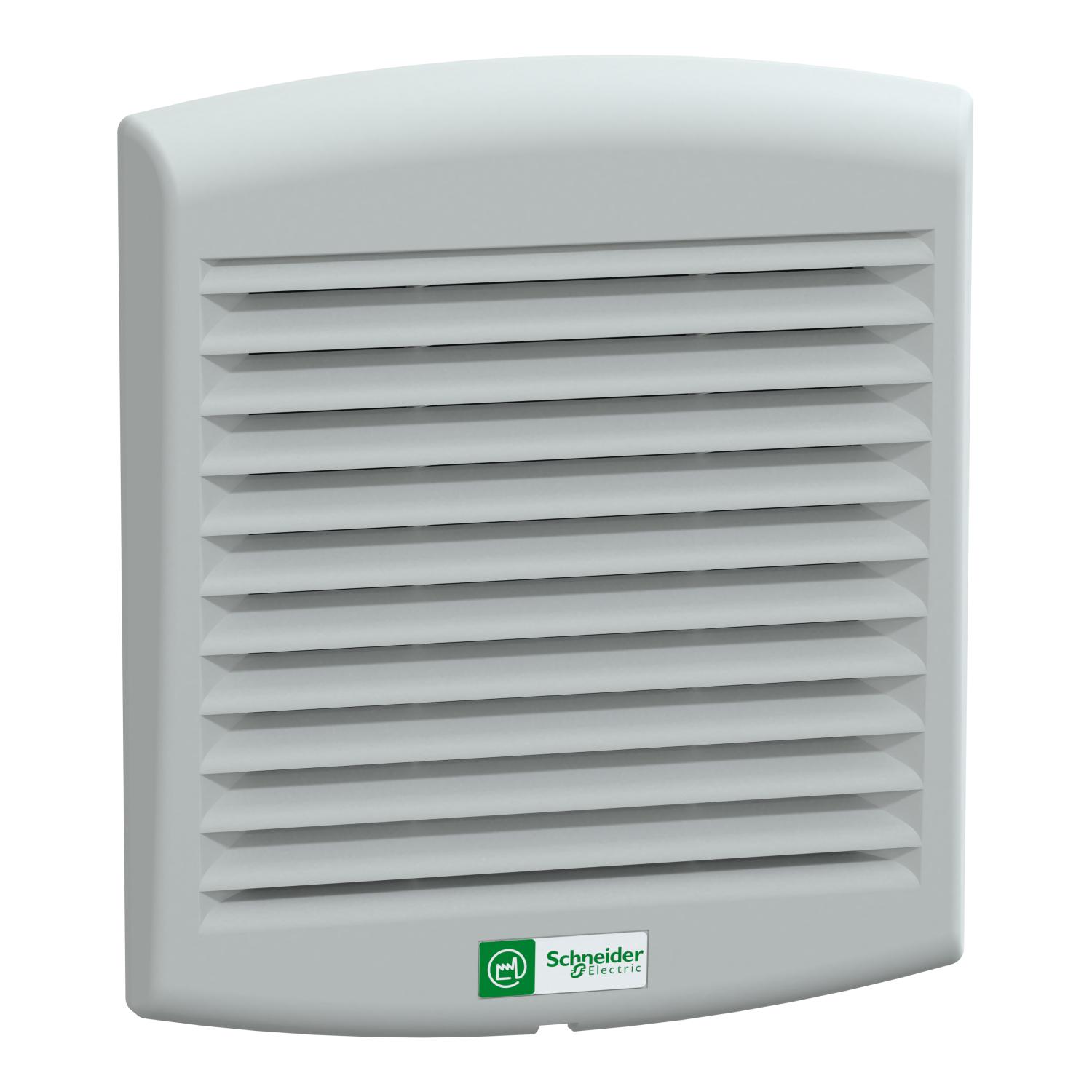 Вентилятор с решеткой и фильтром Schneider Electric ClimaSys CV 85 м3/час 230 В AC 150x170x62 мм IP54 (NSYCVF85M230PF)