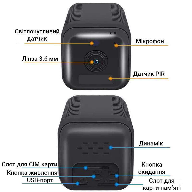 4G мини камера Escam G20 с аккумулятором 6200 мАч + датчик движения и ночная подсветка - фото 8 4G мини камера Escam G20 с аккумулятором 6200 мАч + датчик движения и ночная подсветка - фото 8