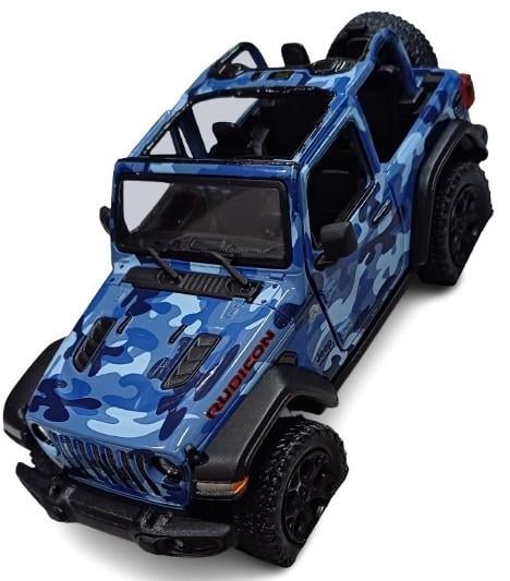 Машинка Kinsmart Jeep Wrangler Camo Синий (KT5420WA)