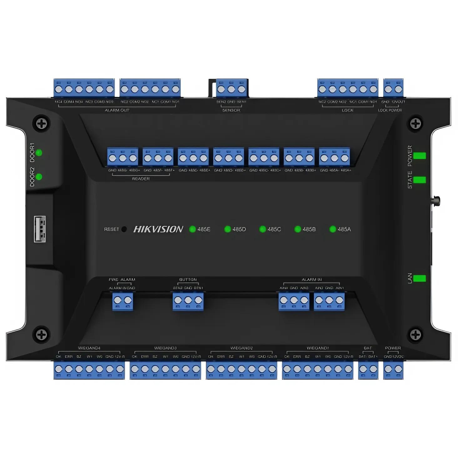 Контроллер для двух дверей Hikvision DS-K2702X/P 72 Вт для устройства считывания карточек (99-00018887)