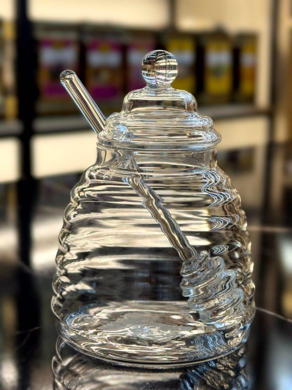 Медовница стеклянная Улей 500 мл Прозрачный (102-811)