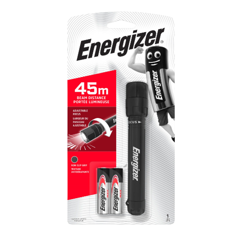 Ліхтарик портативний Energizer XFH211 LED регульований фокус 50Lm 2хAA Чорний