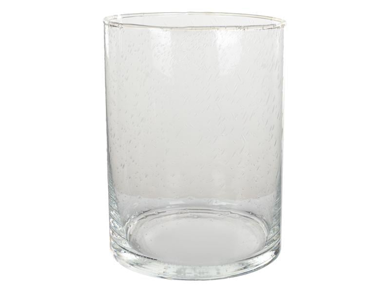 Ваза стеклянная Lefard Bubbles h20 d 15 см Прозрачный (804-135)