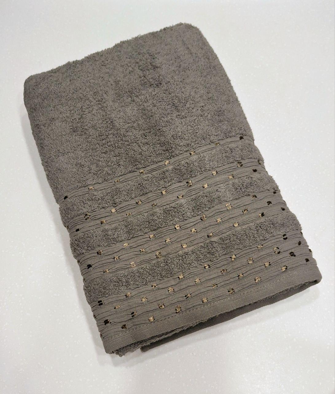Полотенце махровое Cestepe VIP Cotton Сауна 90x150 см Серый (393)