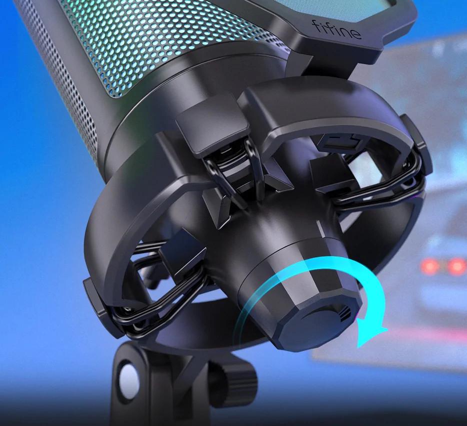 Мікрофон конденсаторний ігровий FIFINE A6 RGB Ampligame з поп-фільтром (2063273136) - фото 2