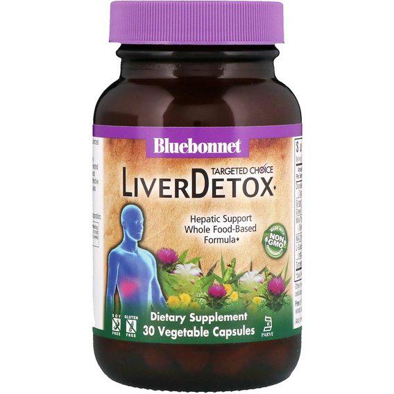 Комплекс для профилактики работы печени Bluebonnet Nutrition Targeted Choice Liver Detox 30 Veg Caps