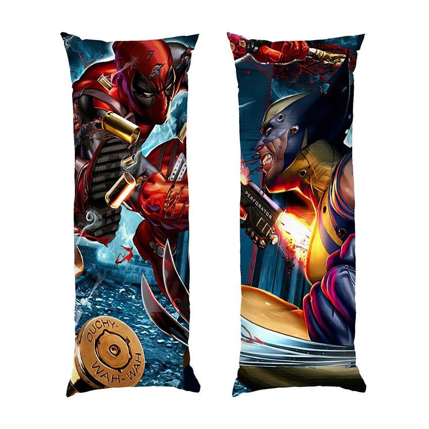 Подушка дакімакура Deadpool vs Wolverine Battle Art габардин 140х45 см (113269-2)