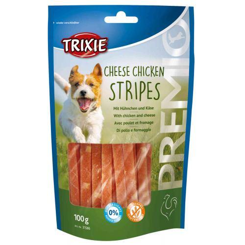 Ласощі для собак Trixie Premio Chicken Cheese Stripes 100 г курка та сир Ласощі для собак Trixie Premio Chicken Cheese Stripes 100 г курка та сир
