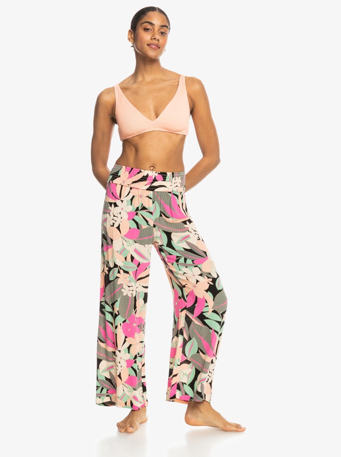 Штани Roxy S Рожево-зелений (ERJX603404)