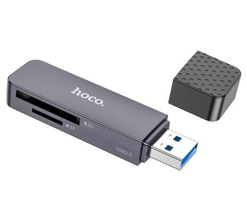 Картридер Hoco HB45 Spirit 2in1 USB 3.0 card reader Серый