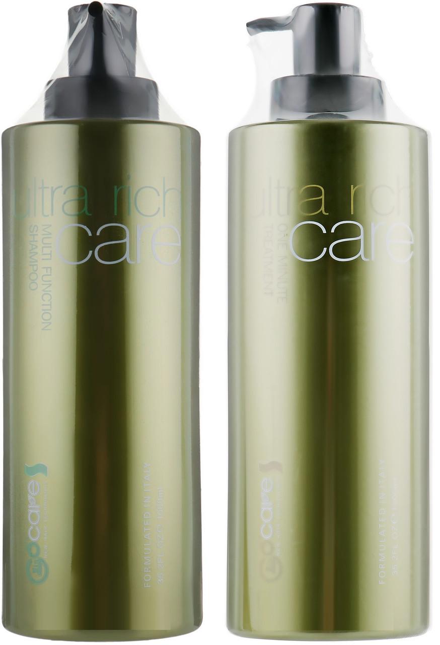 Набор для восстановления волос Clever GoCare Ultra Rich Care шампунь Minute Treatment 1000 мл (30852092)