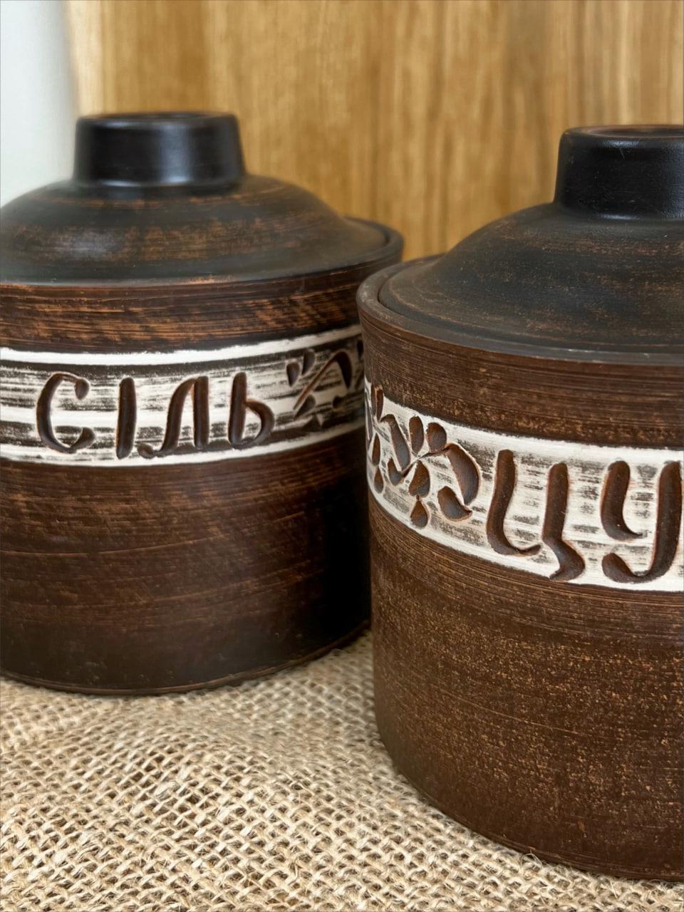 Набір для спецій керамічний ангоб глиняний 0,7 л (3001-30) - фото 6 Набір для спецій керамічний ангоб глиняний 0,7 л (3001-30) - фото 6