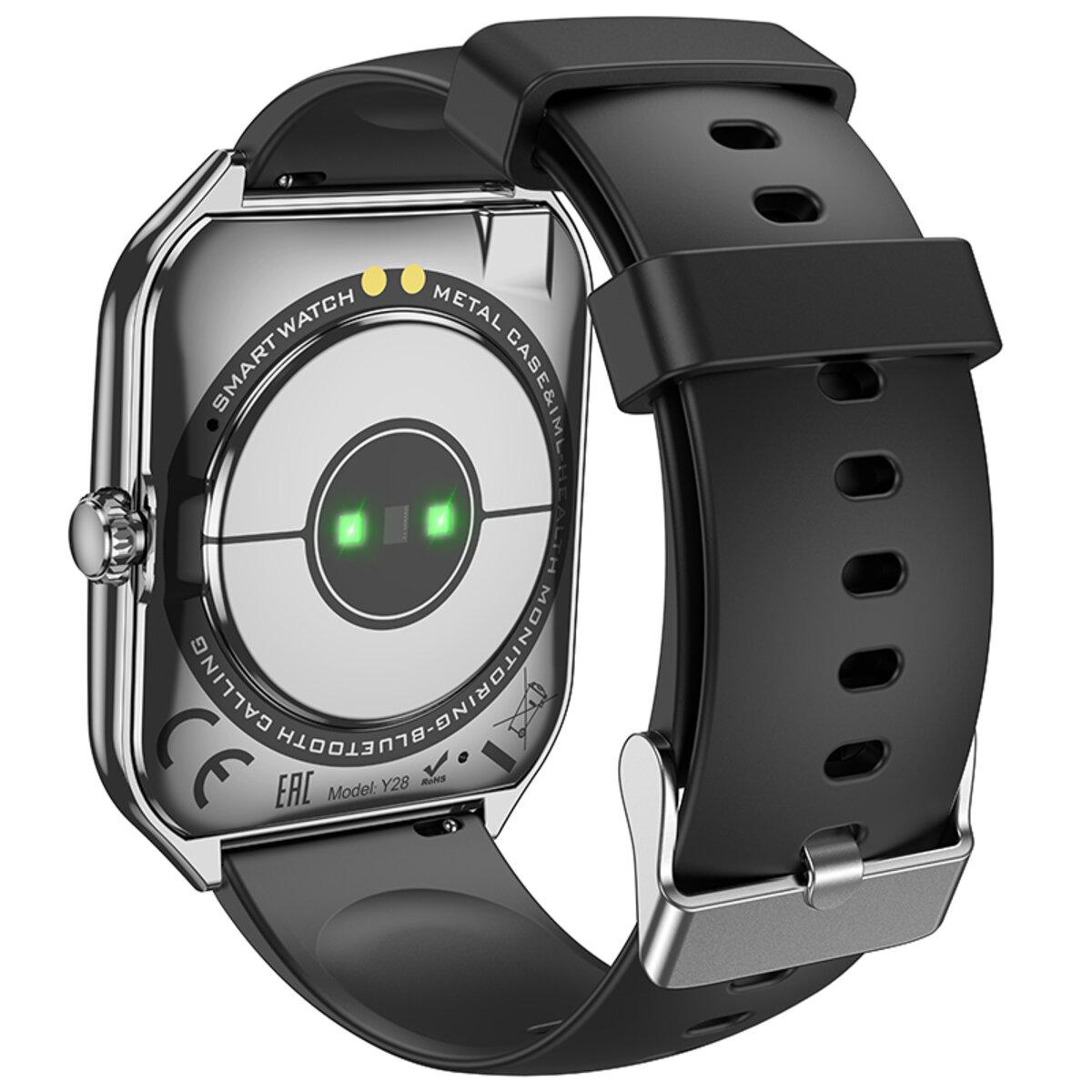 Смарт-годинник Hoco Y28 AMOLED Smart sports watch call version Black (6942007648479) - фото 2