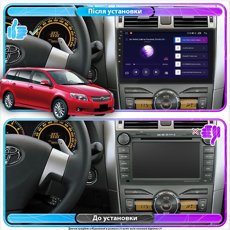 Автомагнитола штатная Lesko 4G/GPS/Wi-Fi для Toyota Corolla X E140/E150 2006-2012 6/128Gb 9" (1699405908) - фото 2