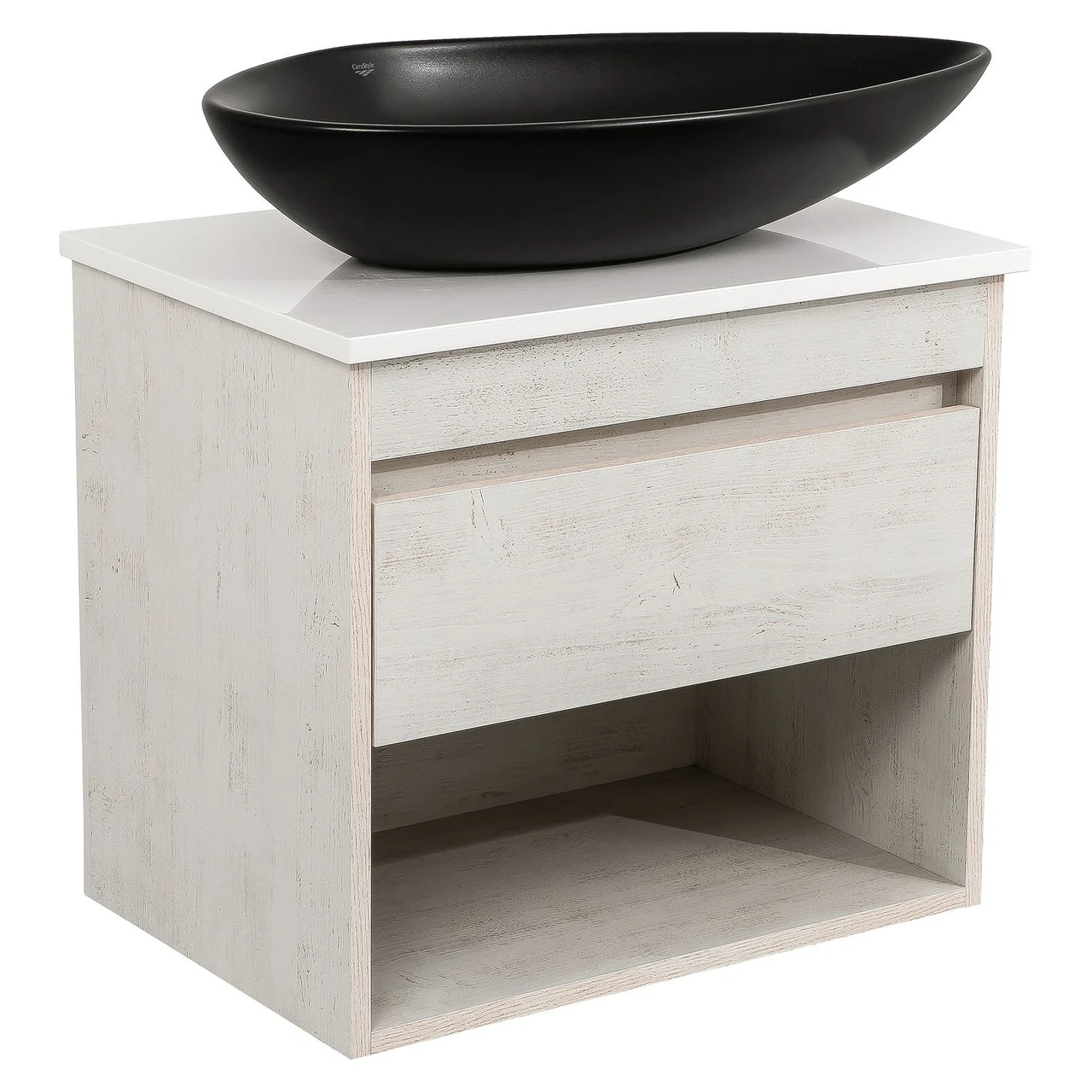 Тумба Шельф нордленд 65 см 1 ящик со столешницей Loft-Iron и умывальником Olive 74 см Черный матовый (2461155603) Тумба Шельф нордленд 65 см 1 ящик со столешницей Loft-Iron и умывальником Olive 74 см Черный матовый (2461155603)