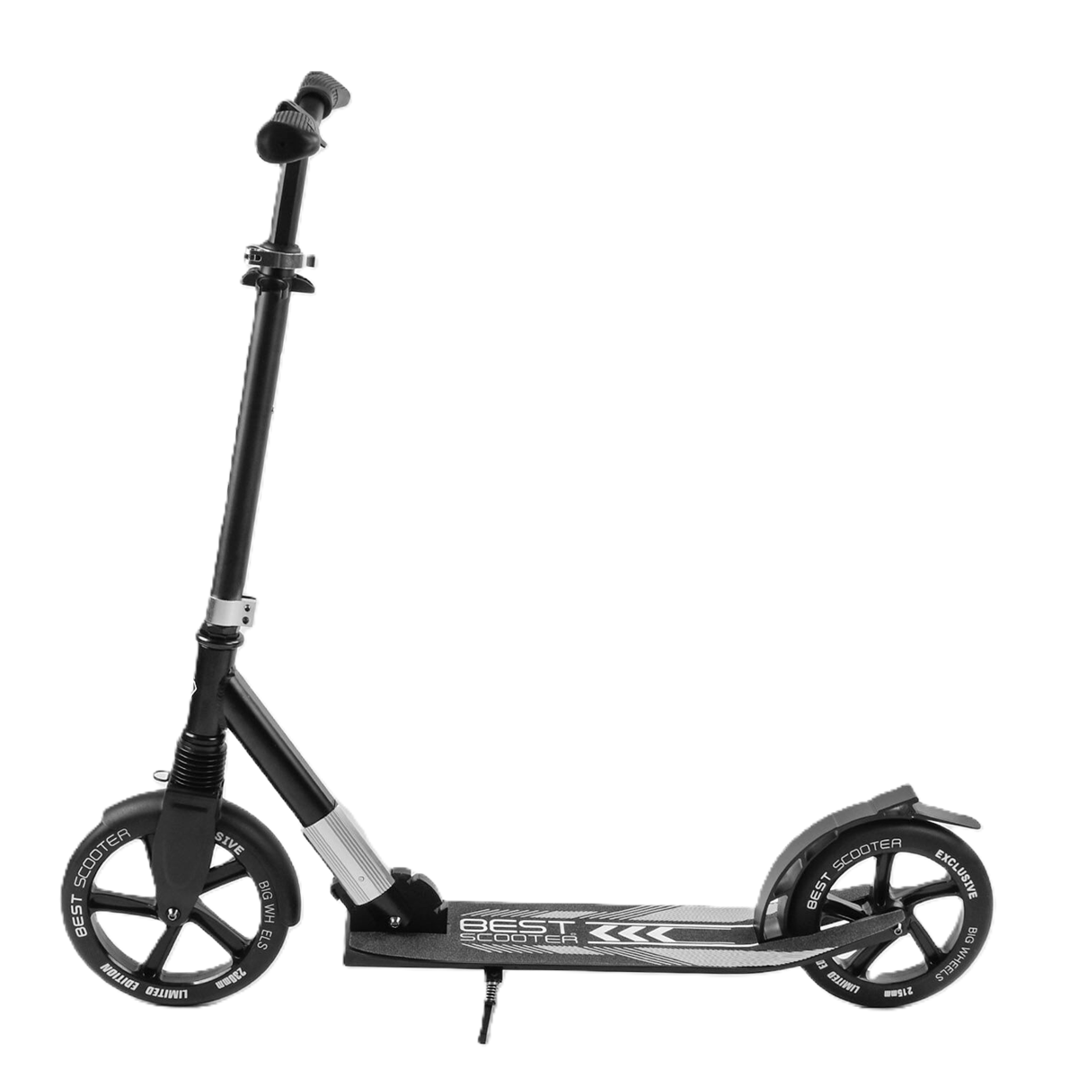 Самокат алюминиевый Best Scooter 41629/2 колеса PU/один амортизатор передний/колесо переднее d 230 мм/колесо заднее d 215 мм (25107651)