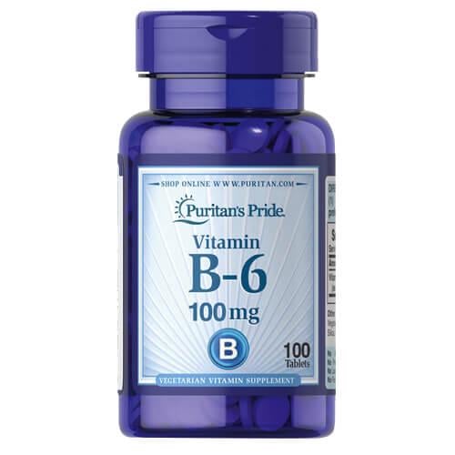 Пиридоксин B-6 Puritan's Pride Vitamin B-6 100 мг 100 tab (0650)