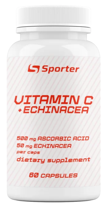 Витамин С и Эхинацея Sporter Vitamin C Echinacea 60 капсул