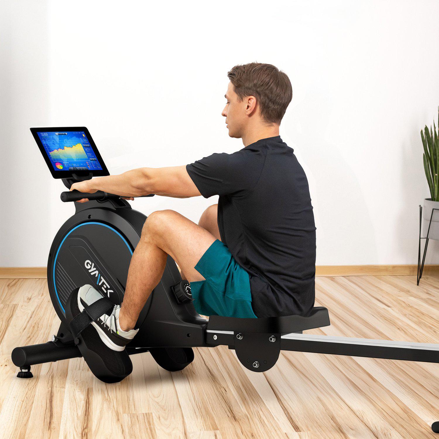 Гребний тренажер Gymtek XR800 магнітний Синій (30477386) - фото 5 Гребний тренажер Gymtek XR800 магнітний Синій (30477386) - фото 5