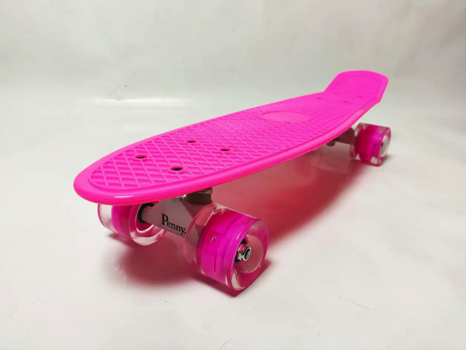 Скейтборд 696 Toys Penny Board Maraton з колесами які світяться 55 см Рожевий (08808)