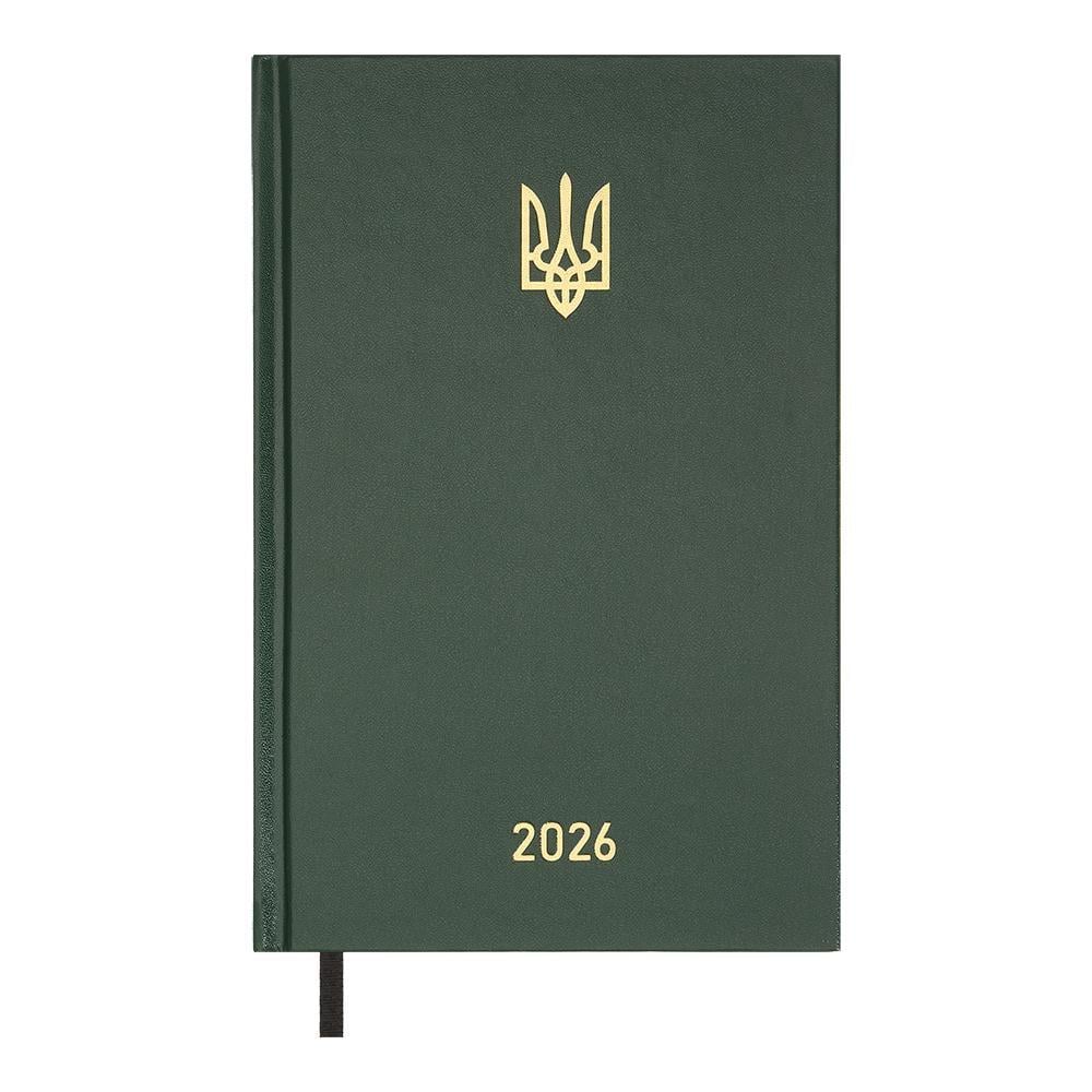 Дневник датированный 2026 Buromax Airy A5 320 стр. Зеленый (BM.21165-04)