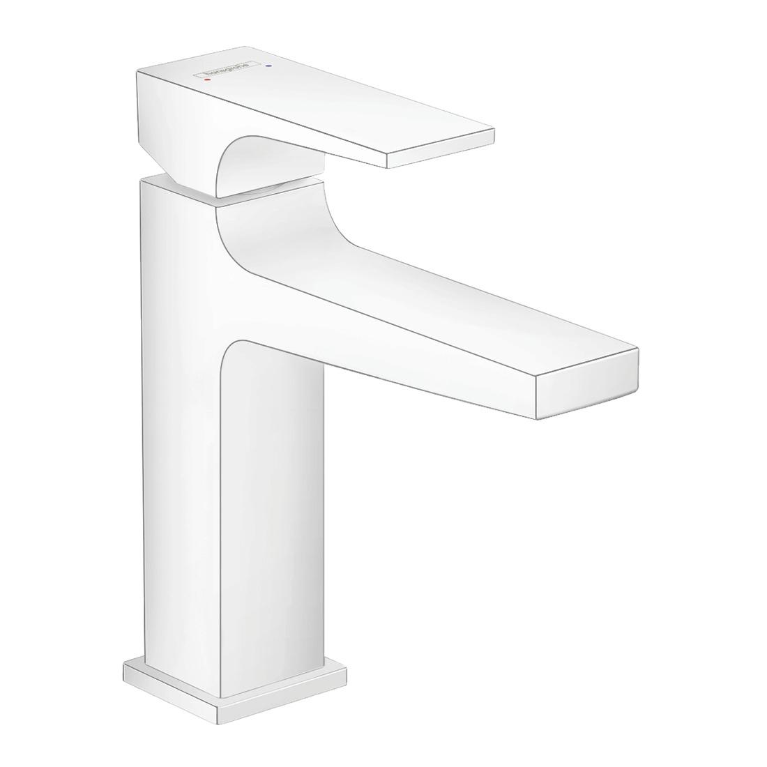 Змішувач для умивальника Hansgrohe METROPOL 32507700 одноважільний Білий (74560)