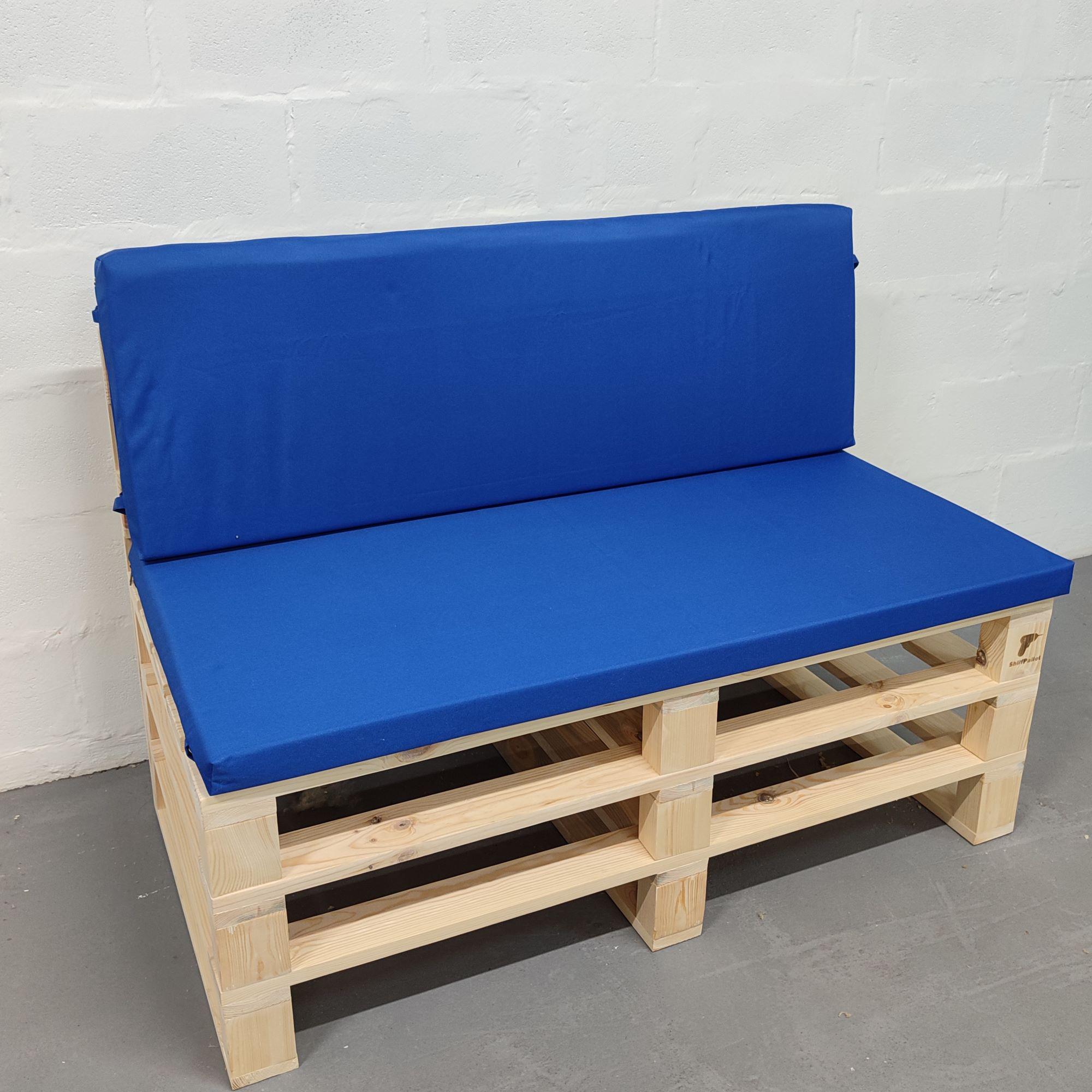 Комплект водоотталкивающих подушек для паллет-дивана eGarden оксфорд 120x60x5/120x40x5 см Синий электрик (5602) - фото 1 Комплект водоотталкивающих подушек для паллет-дивана eGarden оксфорд 120x60x5/120x40x5 см Синий электрик (5602) - фото 1