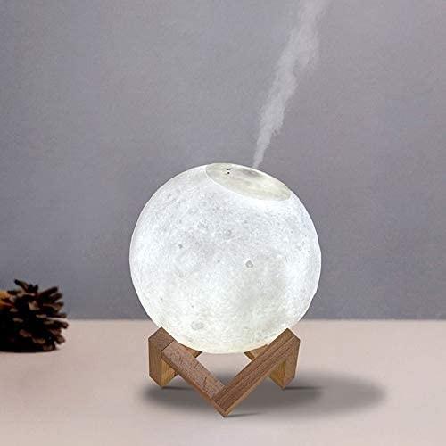 Ночник освежитель воздуха 3D Moon Lamp Humidifier настольный - фото 2