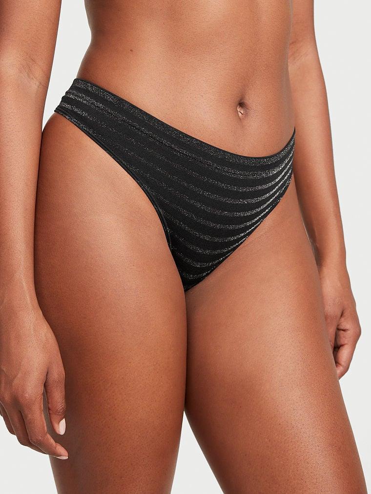 Трусики женские Victoria's Secret танга бесшовные S Черный (2053971055)