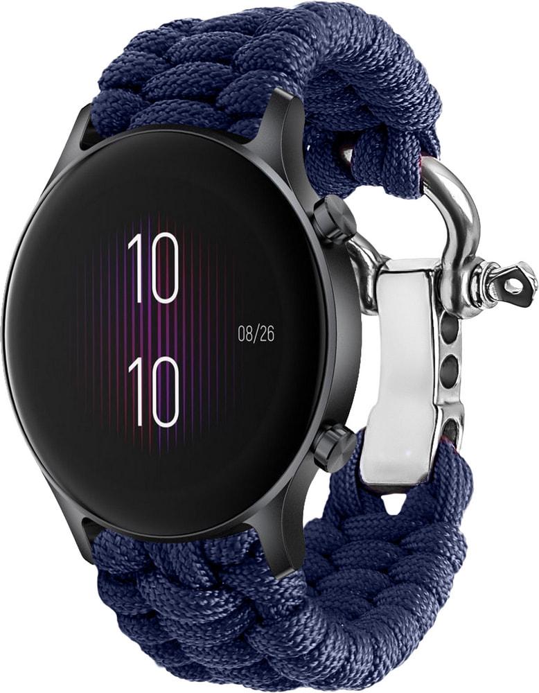 Ремешок из Паракорда Ruper для Haylou LS04 RS3 22mm Dark Blue (30820-5D)
