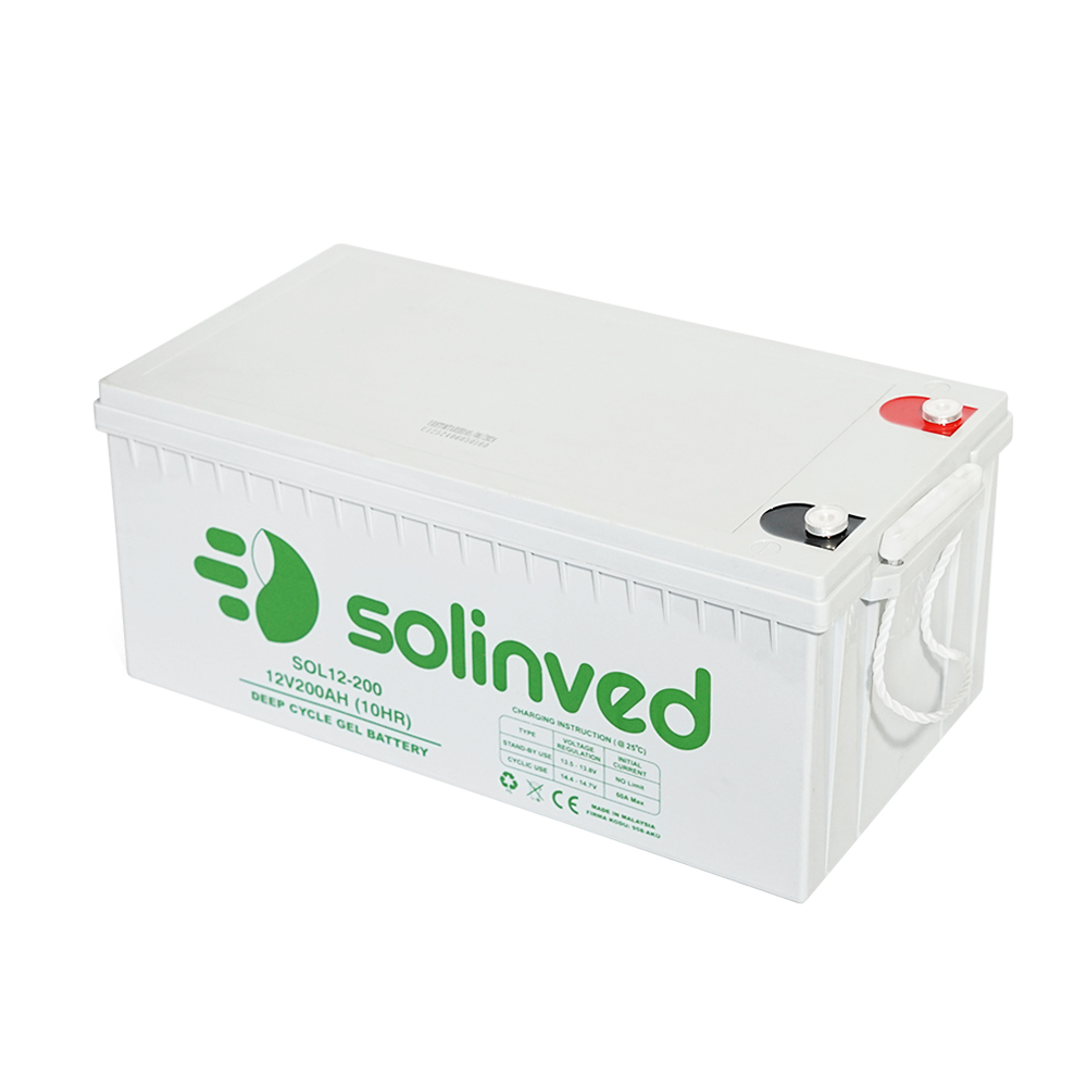 Аккумуляторная батарея Solinved 200-12 GEL 12V 200 Ah для солнечных систем гелевой (37425)