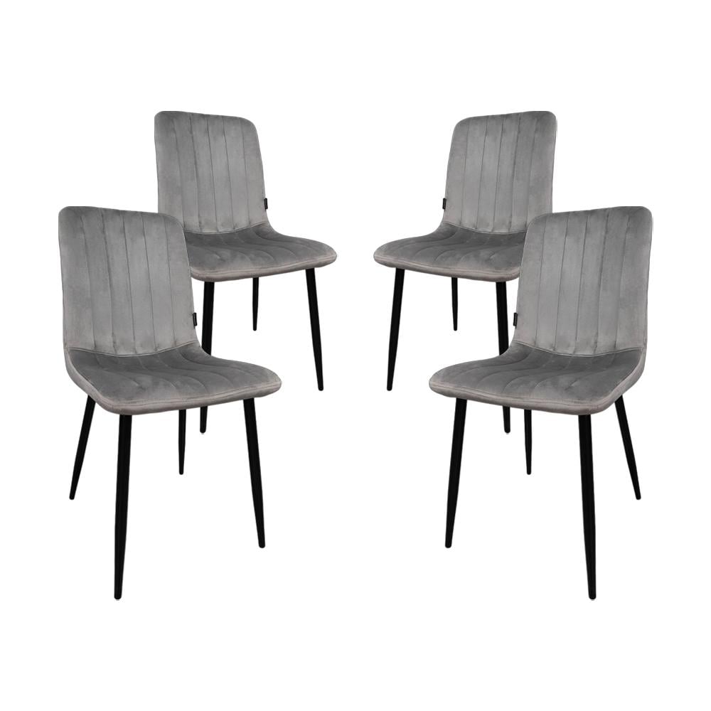 Кресло стул Bonro B-423 для кухни/гостиной/баров 4 шт. Серый (5456)