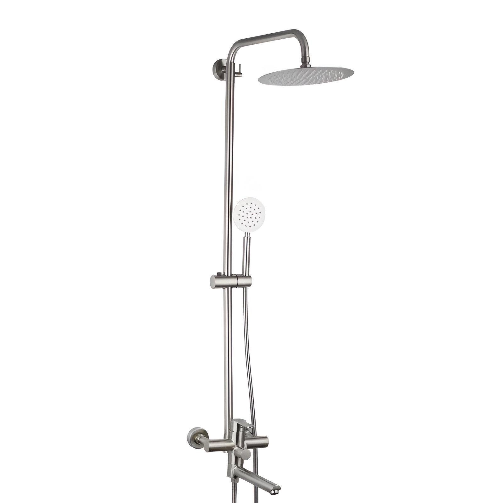 Душева система Frap F24801 поворотний 1 режим нержавіюча сталь (SQ-1035777)