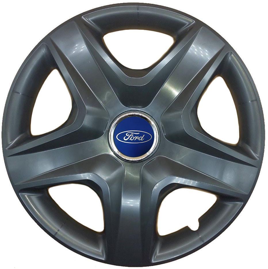 Колпаки с логотипом SJS Ford 418 R16 4 шт. Черный (31005893)