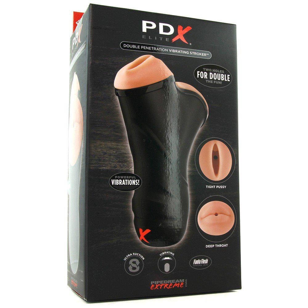 Мастурбатор двойной Pipedream PDX Extreme с вибрацией (DT44923)