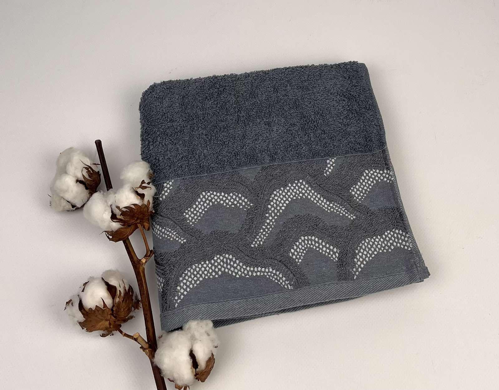 Полотенце Altinbasak Pera Koen 50x90 см Антрацитовый (CN28140)