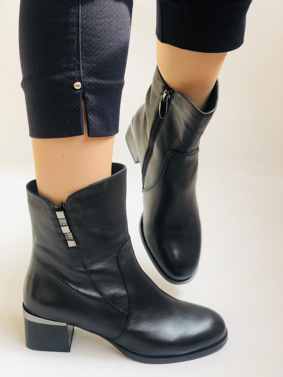 Ботильоны женские осенние Polann р. 39 25.0 см Черный (2279) - фото 9