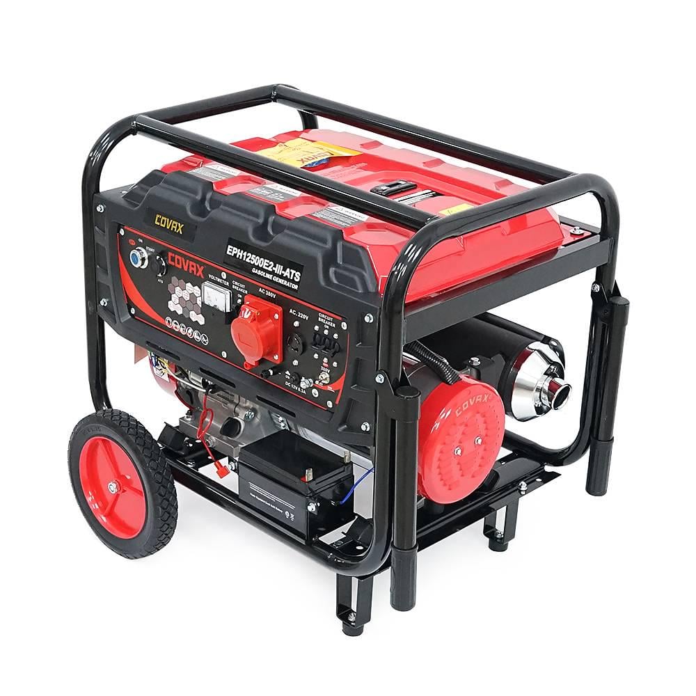 Генератор бензиновий Covax EPH12500E2-lll-ATS 8,0kW 220V-380V 50Hz DC12V 18HP Electric Starter tank 25L 705x560x570 мм 86 кг (39160) Генератор бензиновий Covax EPH12500E2-lll-ATS 8,0kW 220V-380V 50Hz DC12V 18HP Electric Starter tank 25L 705x560x570 мм 86 кг (39160)