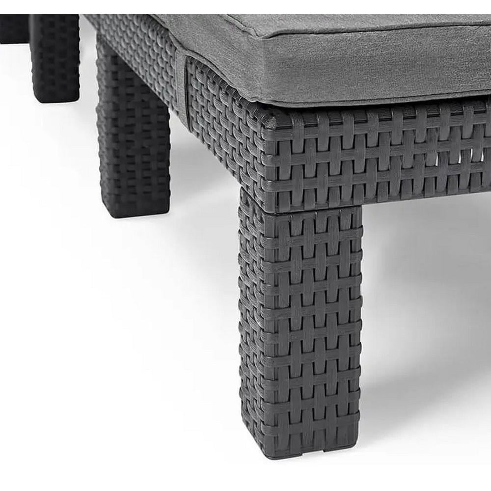 Шезлонг Keter Daytona Deluxe с подушками Графитовый (252223) - фото 10 Шезлонг Keter Daytona Deluxe с подушками Графитовый (252223) - фото 10