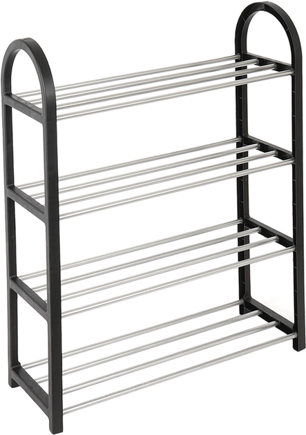 Полиця для взуття 4-х рівнева 14828 19х45х63 см Чорний (4995145) - фото 2