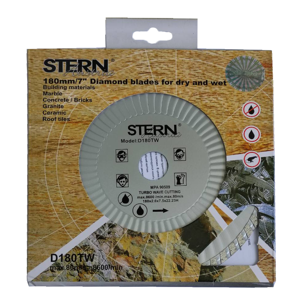 Диск алмазный турбо Stern 180 мм (54214)