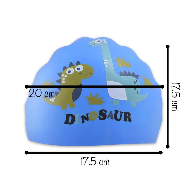 Шапочка для плавання дитяча Динозаври від 0,7-3 років Синій (CP-15 №7) - фото 2